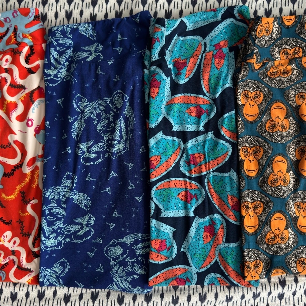 LuLaRoe Leggings Set with Animal Prints